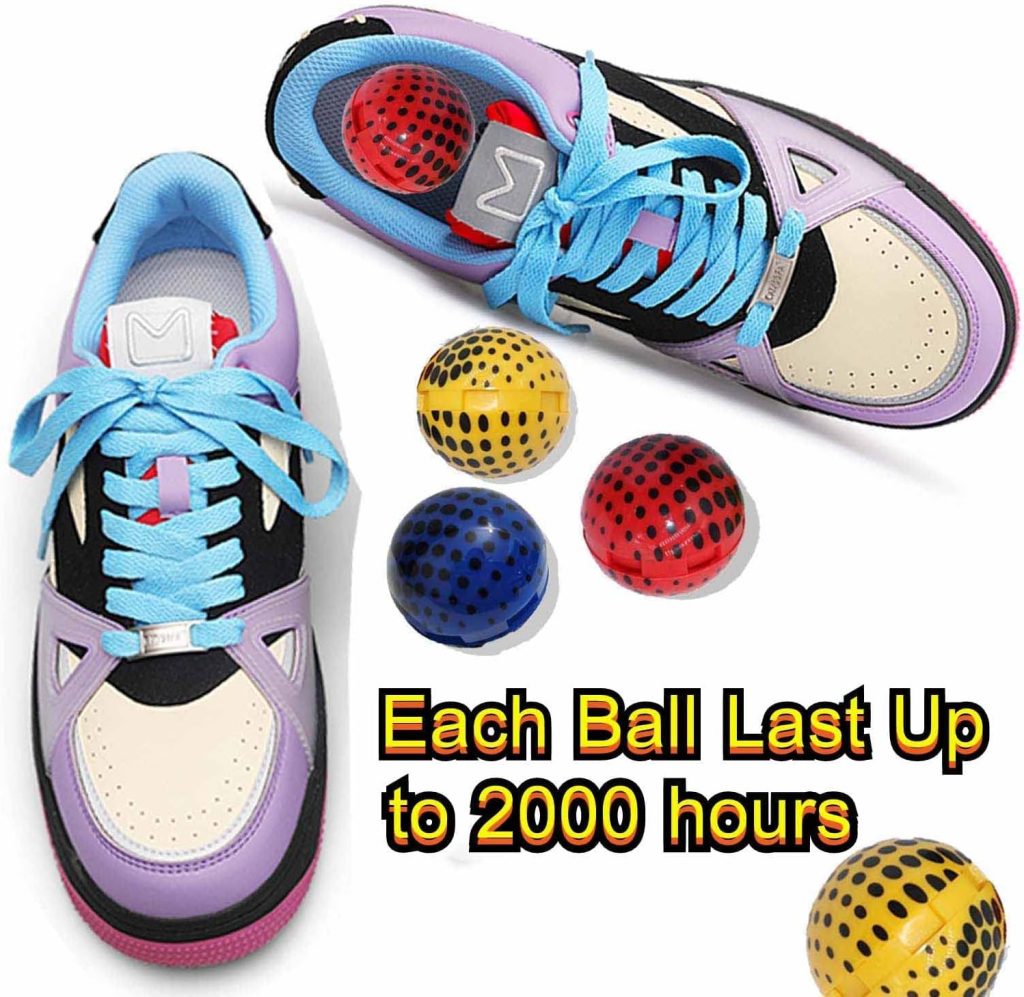 Sufuny Shoe Deodorizer Balls Sneaker Deodorizers Balls Odor Eliminating for Shoes 6 Packs
