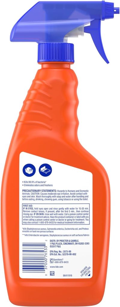 Tide Antibacterial Fabric Spray, 2 Count, 22 Fl oz Each
