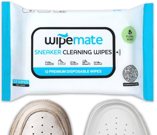 wipemate disposable sneaker and sole cleaner premium sneaker cleaning wipes wipe mate flow pack quick wipes remove dirt 