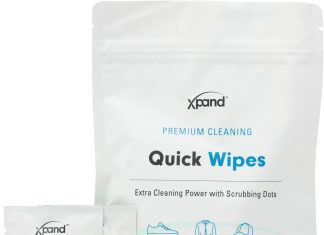 xpand shoe sneaker wipes cleaner multipurpose cleaning wipes for footwear clothes and accessories care 10 packs included