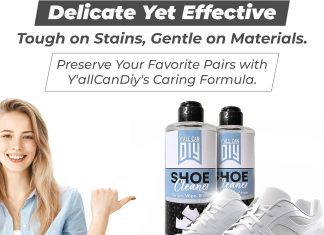 yallcandiy shoe cleaner kit 16 fl oz or 8 floz 2 shoe brushes golf sneaker cleaning ultimate shoe care for whites 6
