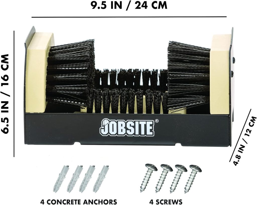 JobSite Boot Scrubber - The Original Shoe Scraper  Cleaner Brush
