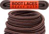 miscly round boot laces 1 pair heavy duty and durable shoelaces for boots work boots hiking shoes