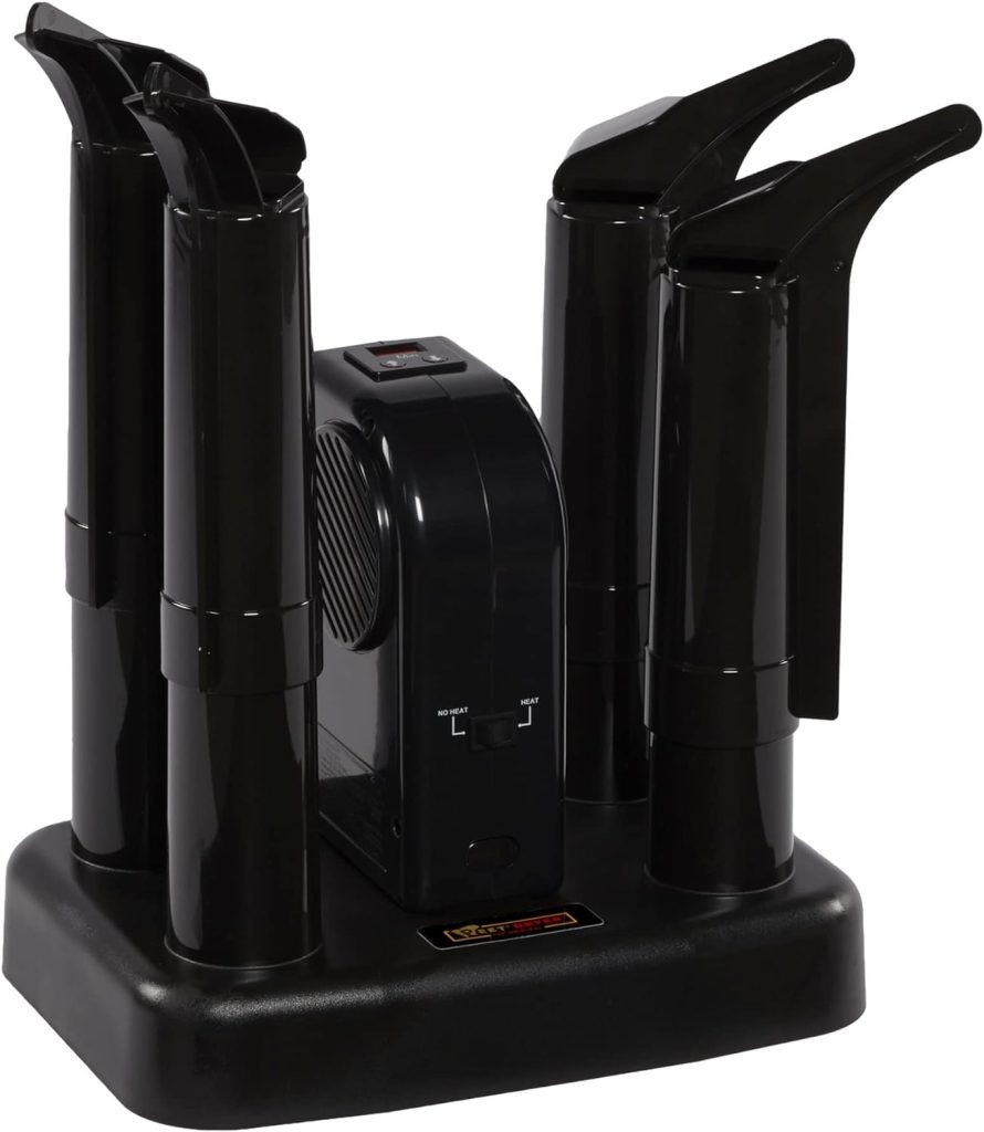 PEET, Advantage Plus 4-Shoe Electric Shoe and Boot Dryer with Fan  Heat Settings, Made in the USA, Black