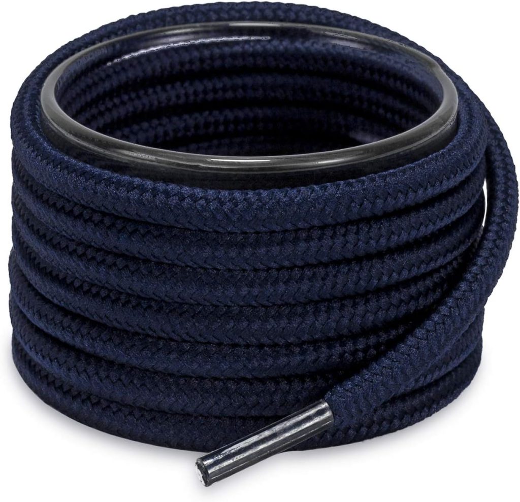 Solid Color Round Shoe Laces for Sneakers, Boots and Athletic Shoes, Shoe Strings