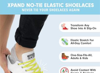 xpand no tie shoelaces system with elastic laces one size fits all adult and kids shoes 1
