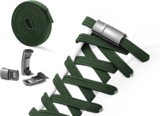 aiboxin 2 pairs no tie elastic flat shoe laces for sneakers stretch shoelaces for kids adults magnetic shoes strings 1