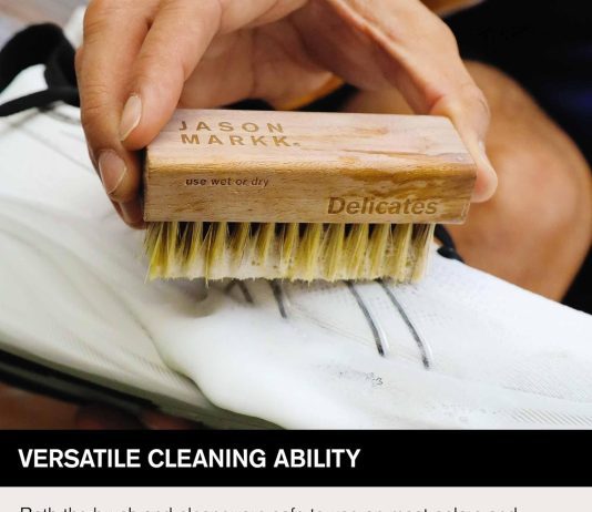 jason markk ready to use cleaning care effectively cleans conditions suede leather vinyl canvas mesh nubuck 4