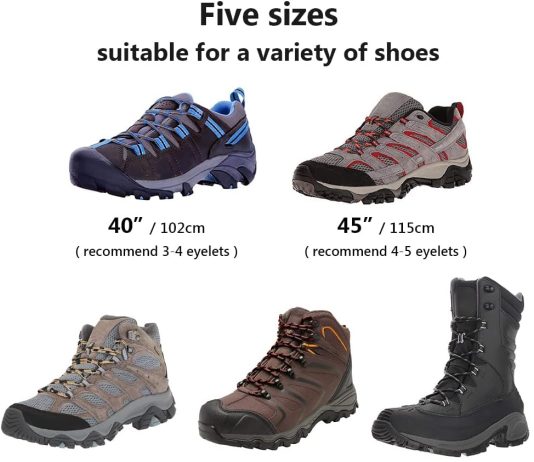 upugo 3 pair boot shoe laces round shoelaces for athletic running hiking sneakers shoes boot 4