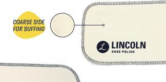 lincoln shoe polish professional shine buff cloth premium cotton flannel buffing snap cloth for a classic high gloss shi 2