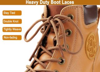 2 pairs round boots shoelaces heavy duty outdoor shoe laces 30 63 shoestrings for hiking sporting running 3
