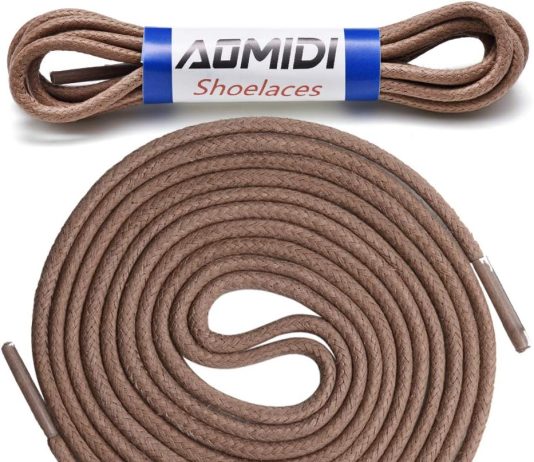 waxed round shoelaces 2 pairs for oxford dress shoes boots leather shoe laces 2
