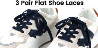 auihiay 3 pairs 31 63 flat shoe laces strings shoe laces for sneakers skates canvas board shoes boot 4