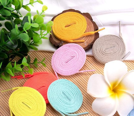 bqtq 40 pairs colored shoe laces flat shoelaces multipack shoestrings for sneakers skates sport shoes boots 40 colors 3