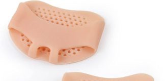 3 pairs silicone forefoot half yard pads soft ball of foot cushions anti slip breathable honeycomb insole mats toe separ 3
