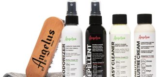 angelus sneaker cleaning kit shoe cleaner set for sneakers boots leather suede complete shoe care kit