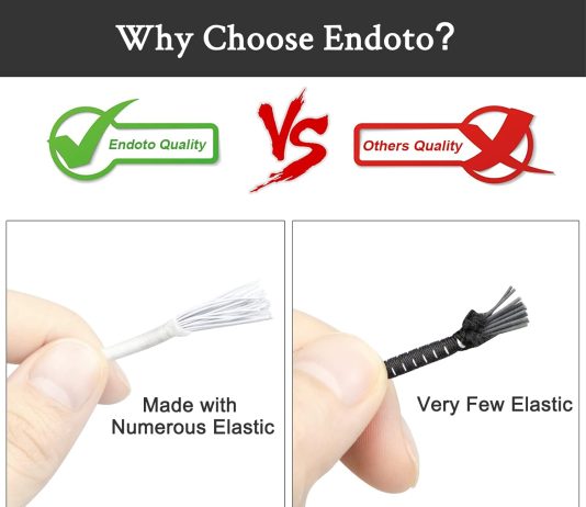 endoto 3 pairs shoelaces for hey dude elastic no tie stretch round strings replacement laces shoes 1