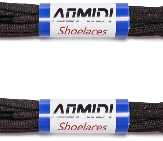 thick shoelaces round athletic shoe laces 2 pair for sneaker and hiking boot laces 3