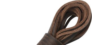ringsun 18 inch wide flat leather shoe laces boot laces 2mm thick 725 inches long 3