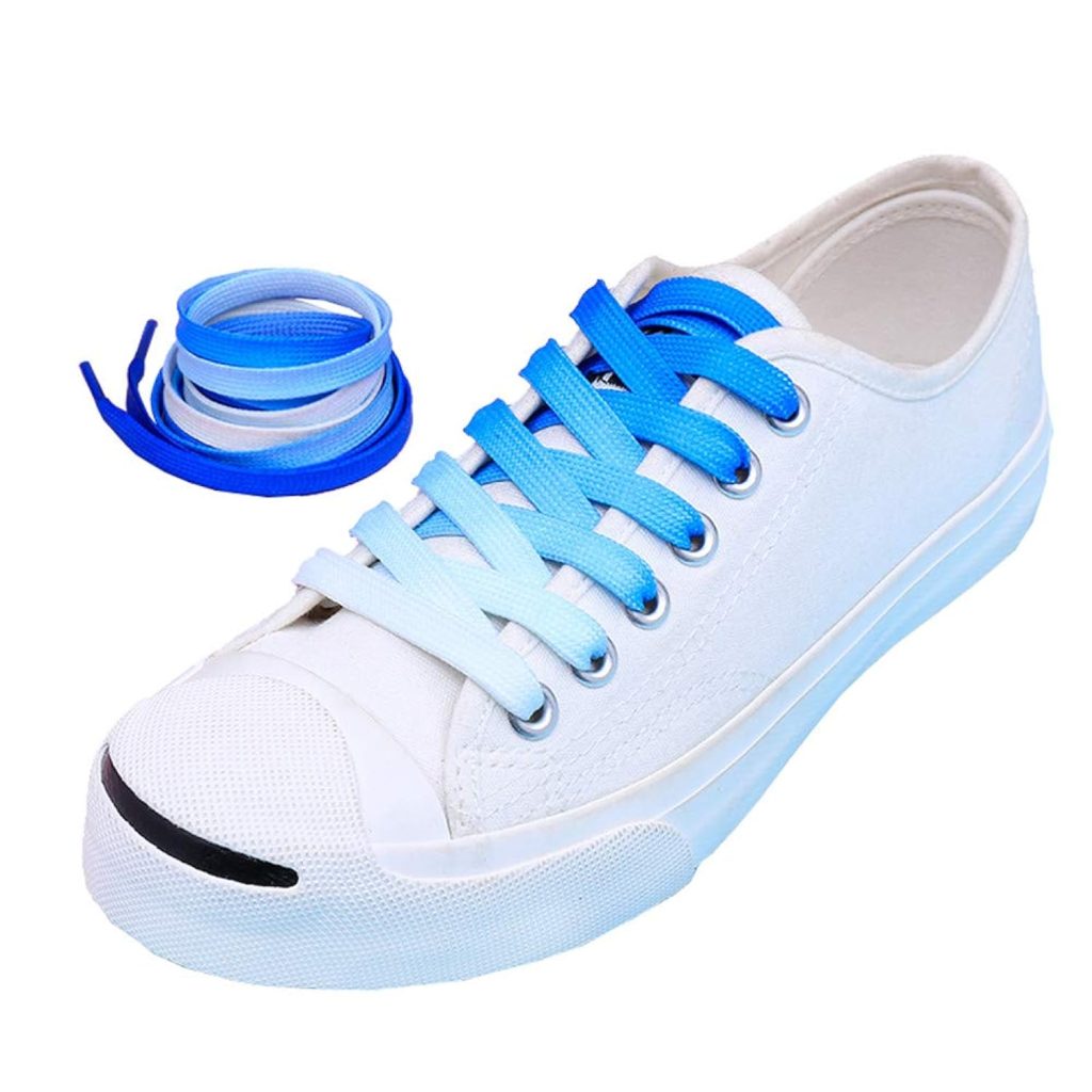 47 Colorful Printed Shoelaces Wide Flat Shoe Laces for Sneakers Casual Shoes Fashion Accessories