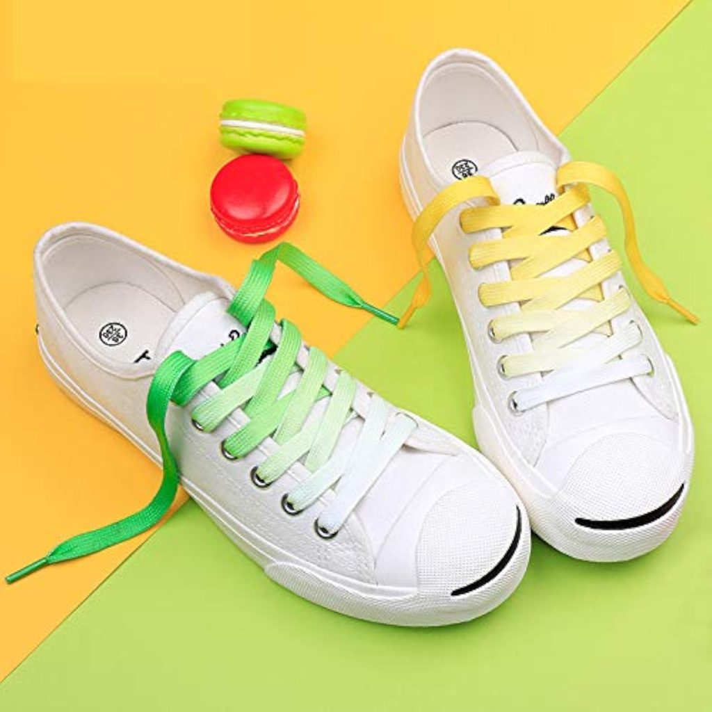 47 Colorful Printed Shoelaces Wide Flat Shoe Laces for Sneakers Casual Shoes Fashion Accessories