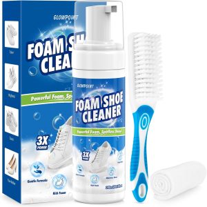 Jevvu Sneaker Cleaner Foam 6.76fl.oz Shoe Cleaning Kit for White Shoes