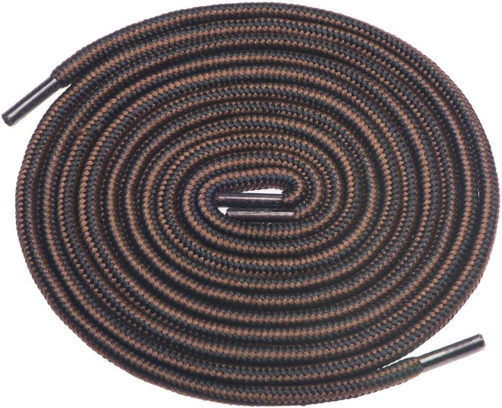 Birch 1/5 Thick Tough and Heavy Duty Round Boot laces lace Shoelaces for Boots and Hiking Shoes.