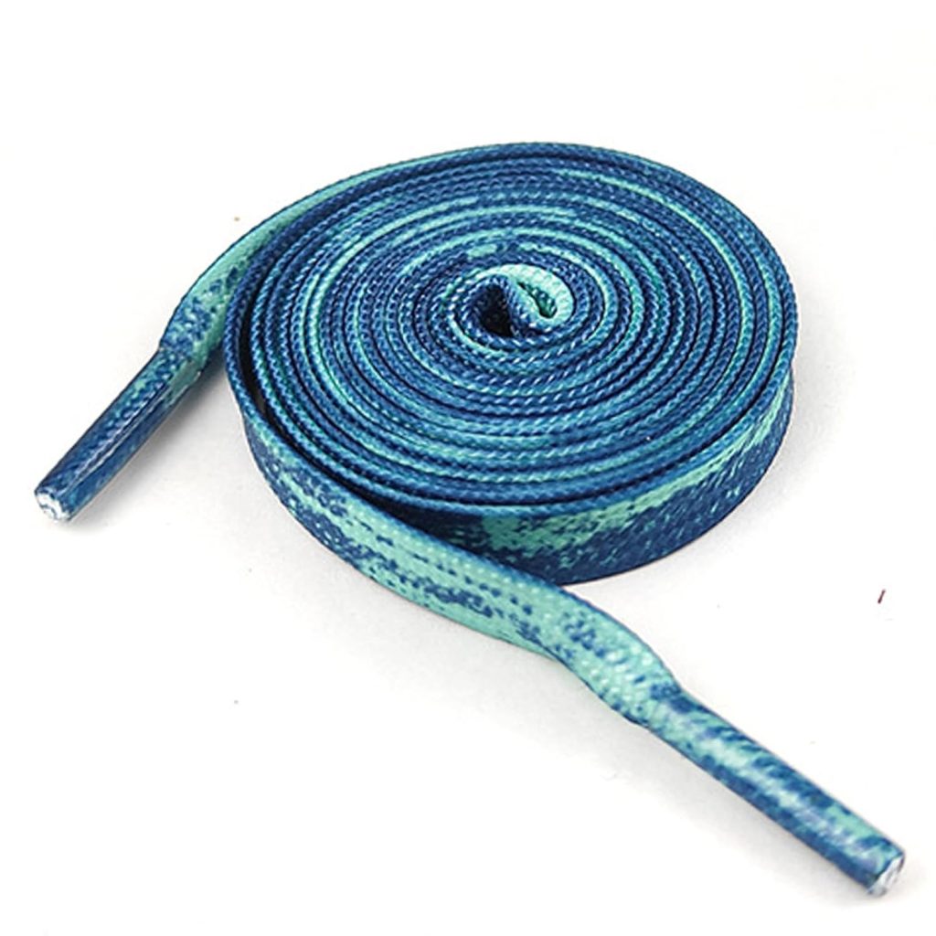 1 Pair Shoelace for Sneakers,Starry Sky Tie Dye Printed Running Shoe Lace,Flat Shoestrings for Athletic