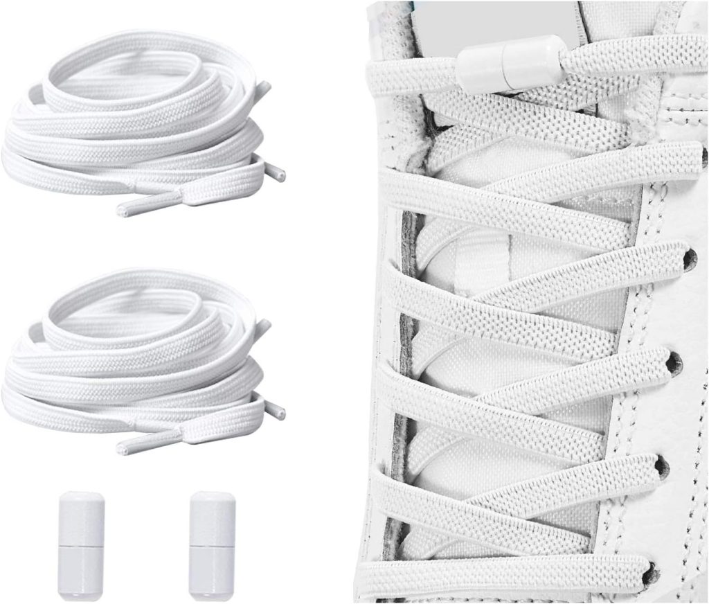 No Tie Shoelaces, Elastic Shoelaces for Adults/Kids，Elastic No Tie Shoe Laces