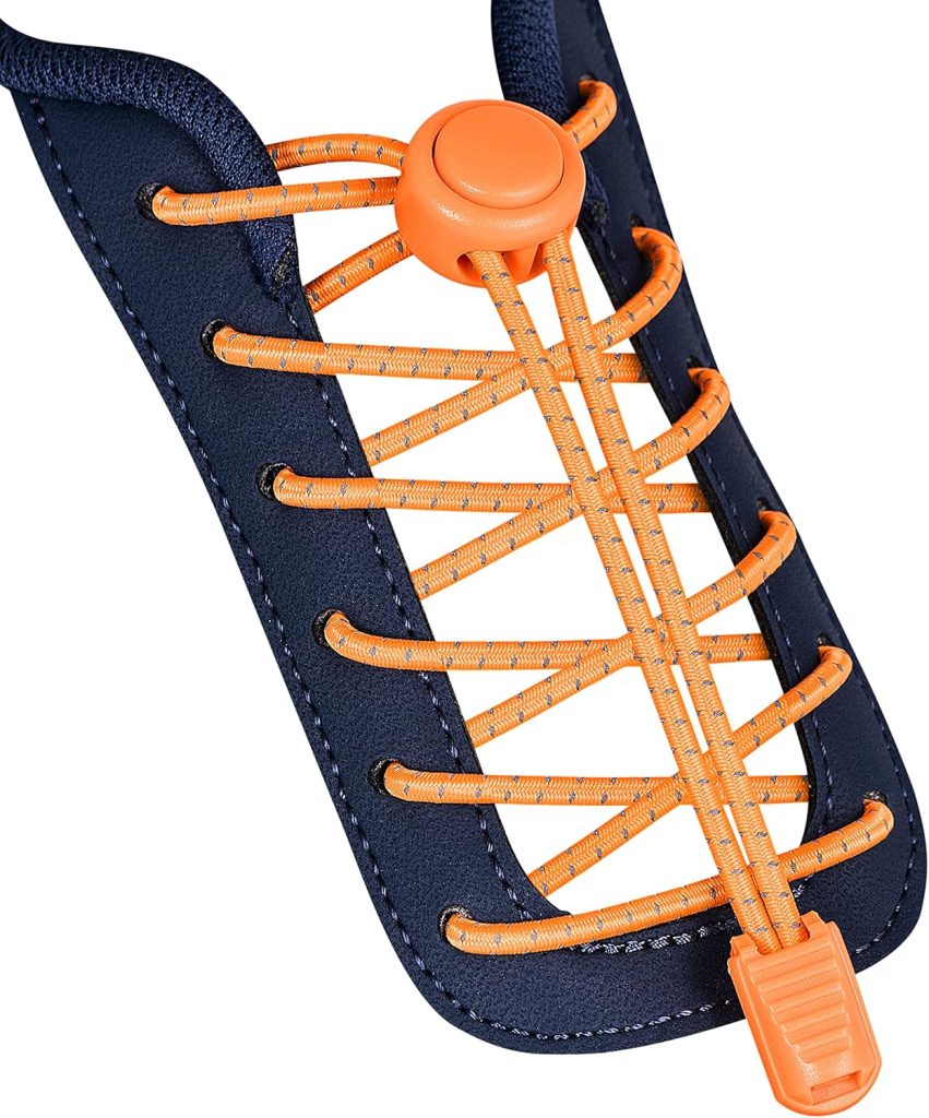 No Tie Shoelaces - Tieless Elastic Shoe Laces - Strong Lock Shoelaces for Sneakers - One Size Fits All for Adults and Kids