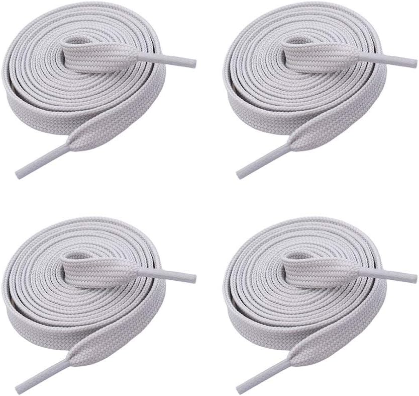 VSUDO 2 Pairs 5/16 Fine Weave Flat Shoe Lace Shoestring for Running Athletic Sneaker