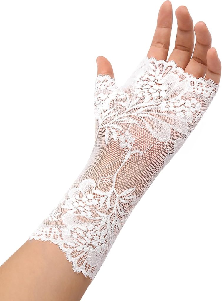 Avidlove Women Short Lace Gloves Fingerless Bridal Wrist Glove Opera Evening Wedding Tea Party Prom Cosplay Gothic Clothes Avidlove Women Short Lace Gloves Fingerless Bridal Wrist Glove Opera Evening Wedding Tea Party Prom Cosplay Gothic Clothes