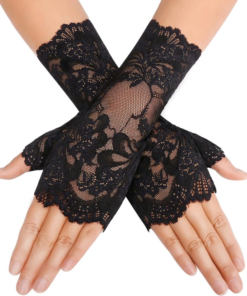 Avidlove Women Short Lace Gloves Fingerless Bridal Wrist Glove Opera Evening Wedding Tea Party Prom Cosplay Gothic Clothes Avidlove Women Short Lace Gloves Fingerless Bridal Wrist Glove Opera Evening Wedding Tea Party Prom Cosplay Gothic Clothes
