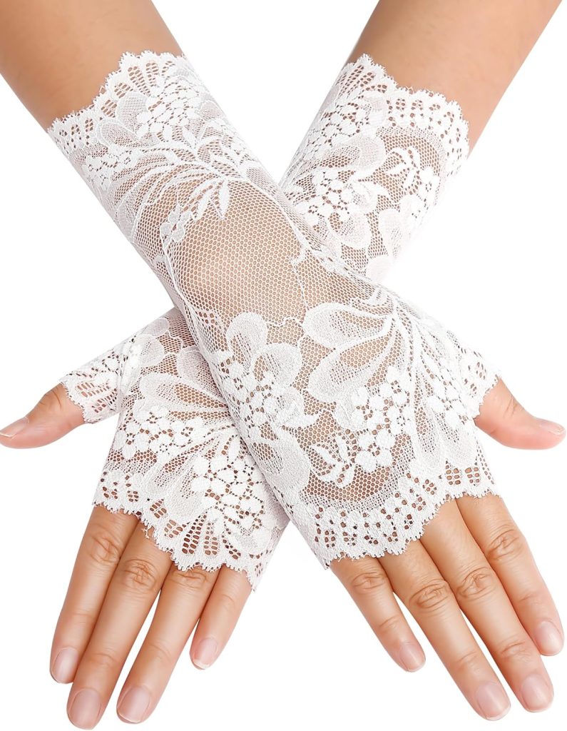 Avidlove Women Short Lace Gloves Fingerless Bridal Wrist Glove Opera Evening Wedding Tea Party Prom Cosplay Gothic Clothes Avidlove Women Short Lace Gloves Fingerless Bridal Wrist Glove Opera Evening Wedding Tea Party Prom Cosplay Gothic Clothes
