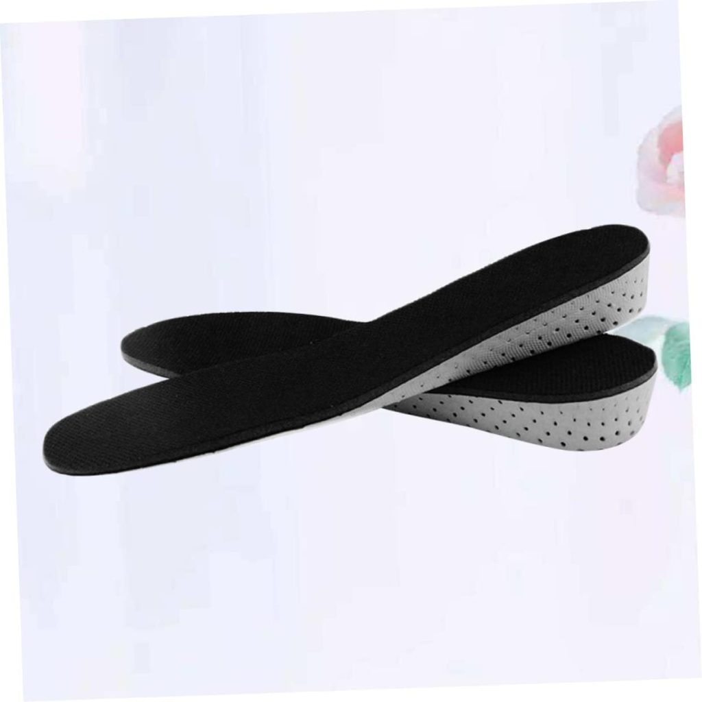 Mobestech 3pcs Breathable Invisible Shoe Lift Insoles Cuttable Eva Height Increase Shoe Pads for Comfortable Footwear Accessory for Height Enhancement and Slip Prevention