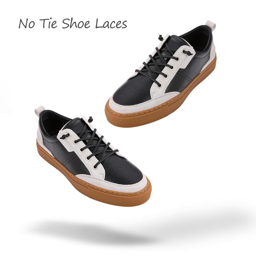 No Tie Shoelaces，Elastic Shoe Laces - One Size Fits All Adult and Kids Shoes
