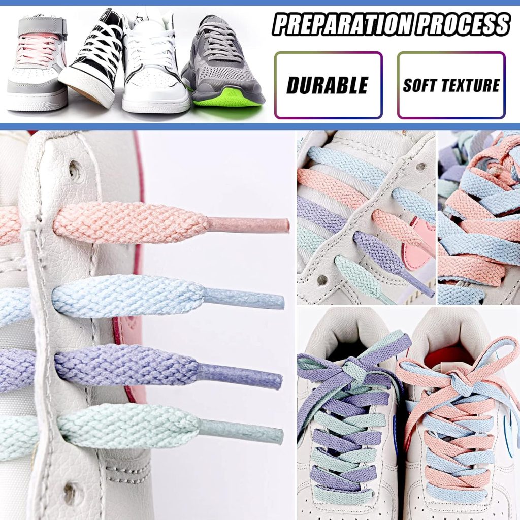 30 Pairs Flat Colored Shoe Laces, 31 40 47 54 Shoelaces Shoe Strings for Sneakers Boots Skate Shoes Sport Shoes 30 Pairs Flat Colored Shoe Laces, 31 40 47 54 Shoelaces Shoe Strings for Sneakers Boots Skate Shoes Sport Shoes