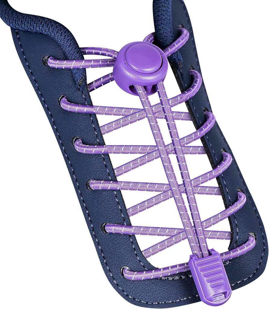No Tie Shoelaces - Tieless Elastic Shoe Laces - Strong Lock Shoelaces for Sneakers - One Size Fits All for Adults and Kids No Tie Shoelaces - Tieless Elastic Shoe Laces - Strong Lock Shoelaces for Sneakers - One Size Fits All for Adults and Kids