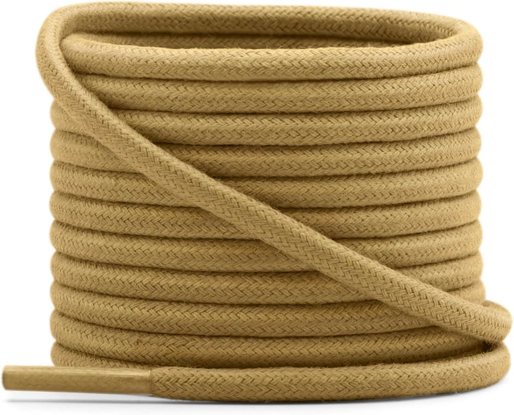 YFINE Waxed Round Shoe Laces: 2 Pairs Wax Oxford Shoelaces for Dress Shoes Boots YFINE Waxed Round Shoe Laces: 2 Pairs Wax Oxford Shoelaces for Dress Shoes Boots