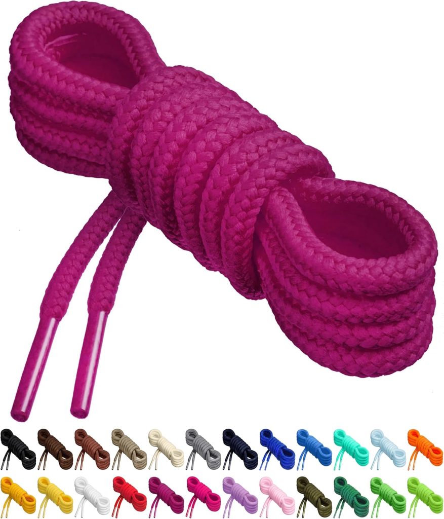 Birch Round Shoelaces for Sneakers, 27 Vibrant Colors, 4 Different Lengths, 1 Pair (2 Laces) - Polyester Blend Birch Round Shoelaces for Sneakers, 27 Vibrant Colors, 4 Different Lengths, 1 Pair (2 Laces) - Polyester Blend