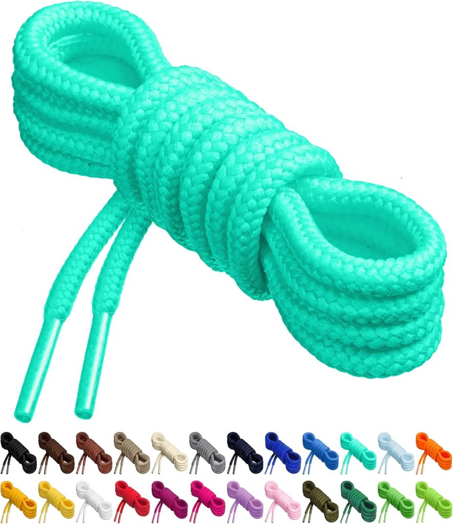 Birch Round Shoelaces for Sneakers, 27 Vibrant Colors, 4 Different Lengths, 1 Pair (2 Laces) - Polyester Blend Birch Round Shoelaces for Sneakers, 27 Vibrant Colors, 4 Different Lengths, 1 Pair (2 Laces) - Polyester Blend
