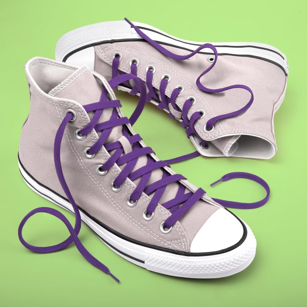 Miscly Flat Shoe Laces for Sneakers, Multiple Lengths and Colors Available Miscly Flat Shoe Laces for Sneakers, Multiple Lengths and Colors Available