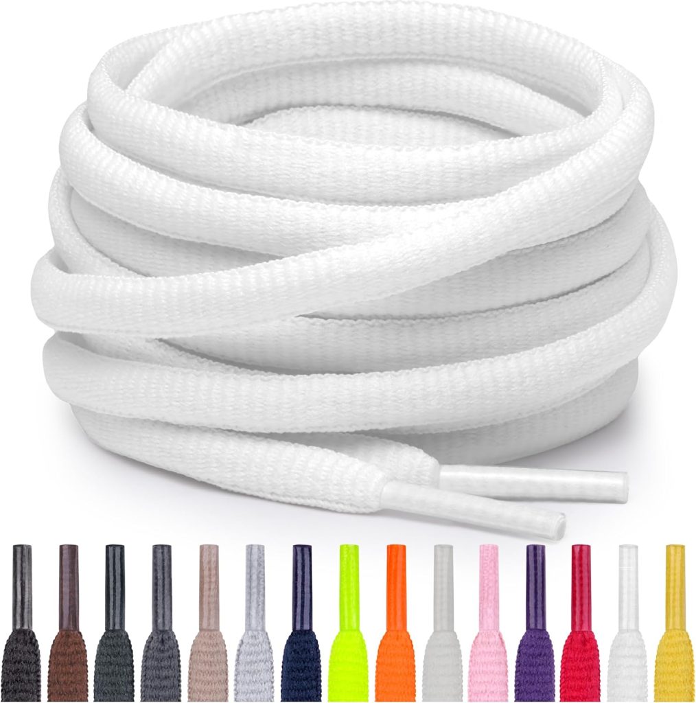 Miscly Oval Athletic Shoe Laces, Multiple Lengths and Colors Available Miscly Oval Athletic Shoe Laces, Multiple Lengths and Colors Available