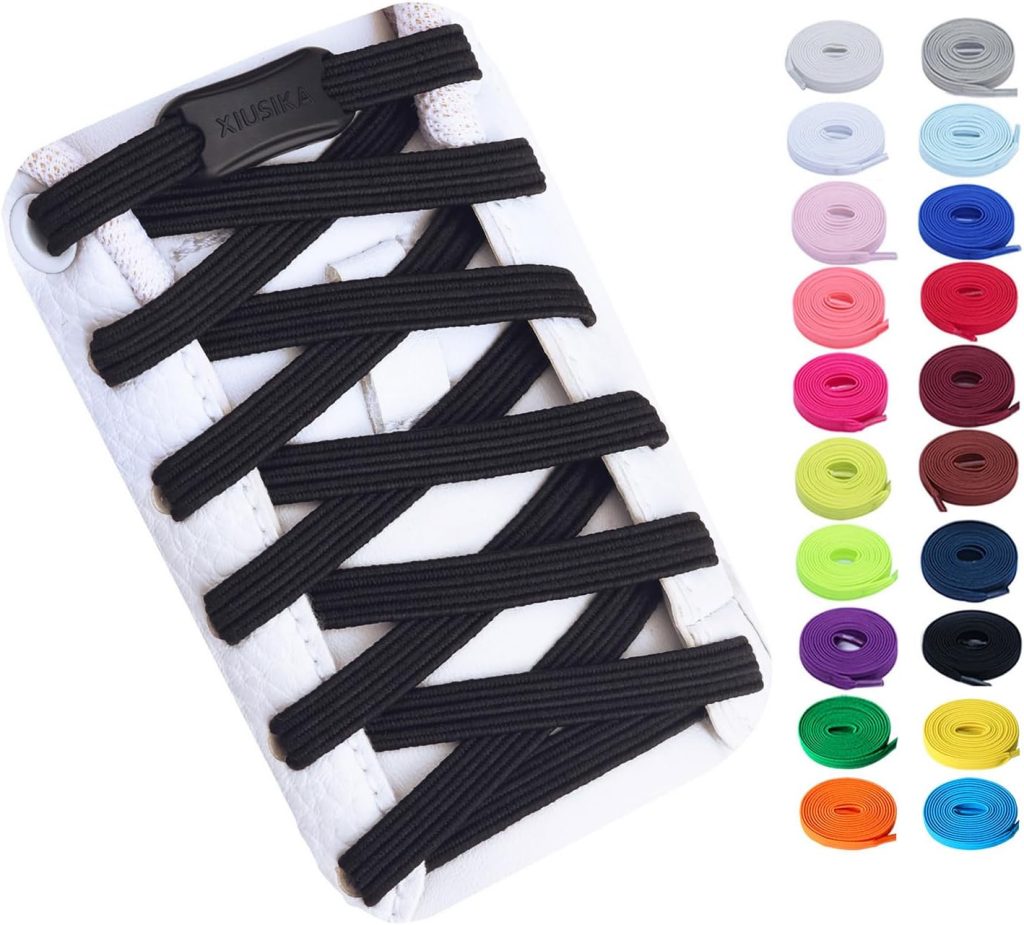 Booyckiy No Tie Elastic Shoelaces for Kids, Adults, Adjustable Tieless Shoe Lace Booyckiy No Tie Elastic Shoelaces for Kids, Adults, Adjustable Tieless Shoe Lace