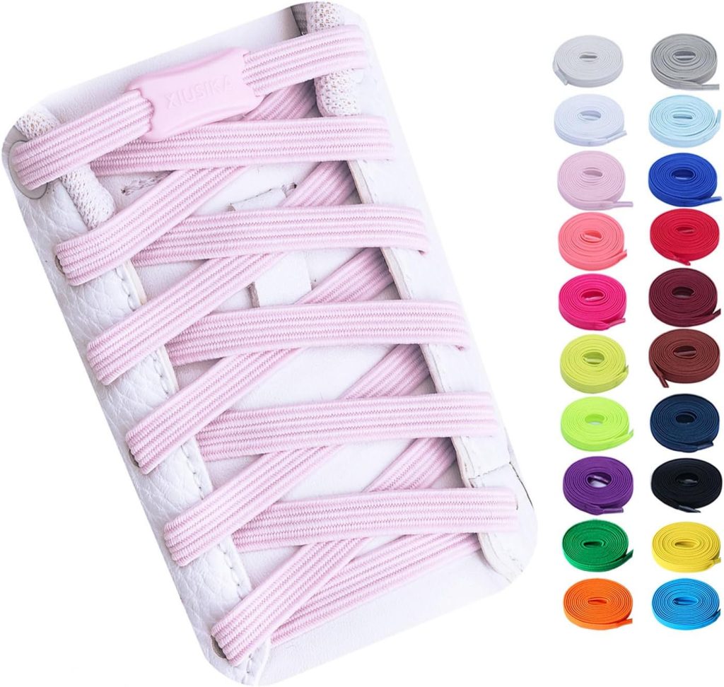 Booyckiy No Tie Elastic Shoelaces for Kids, Adults, Adjustable Tieless Shoe Lace Booyckiy No Tie Elastic Shoelaces for Kids, Adults, Adjustable Tieless Shoe Lace