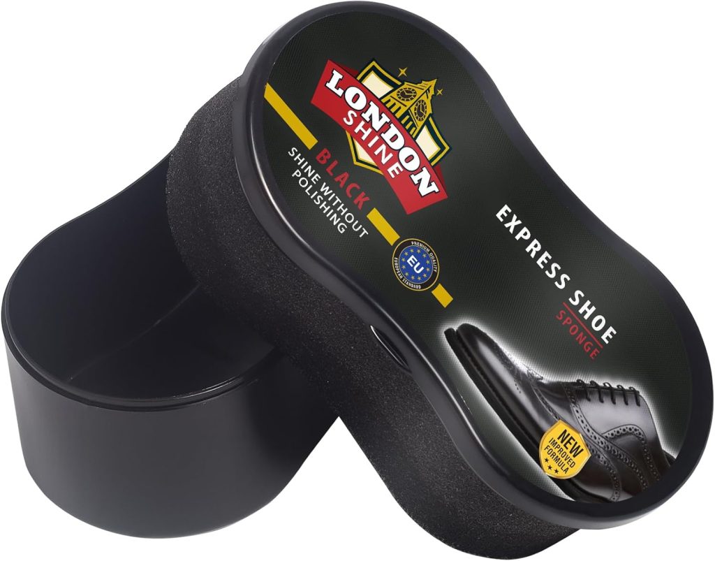 Express Shoe Shine Sponge – Instant Shine for Leather Shoes Boots | Mess-Free Quick Shine Applicator | Premium Black Color. Express Shoe Shine Sponge – Instant Shine for Leather Shoes Boots | Mess-Free Quick Shine Applicator | Premium Black Color.