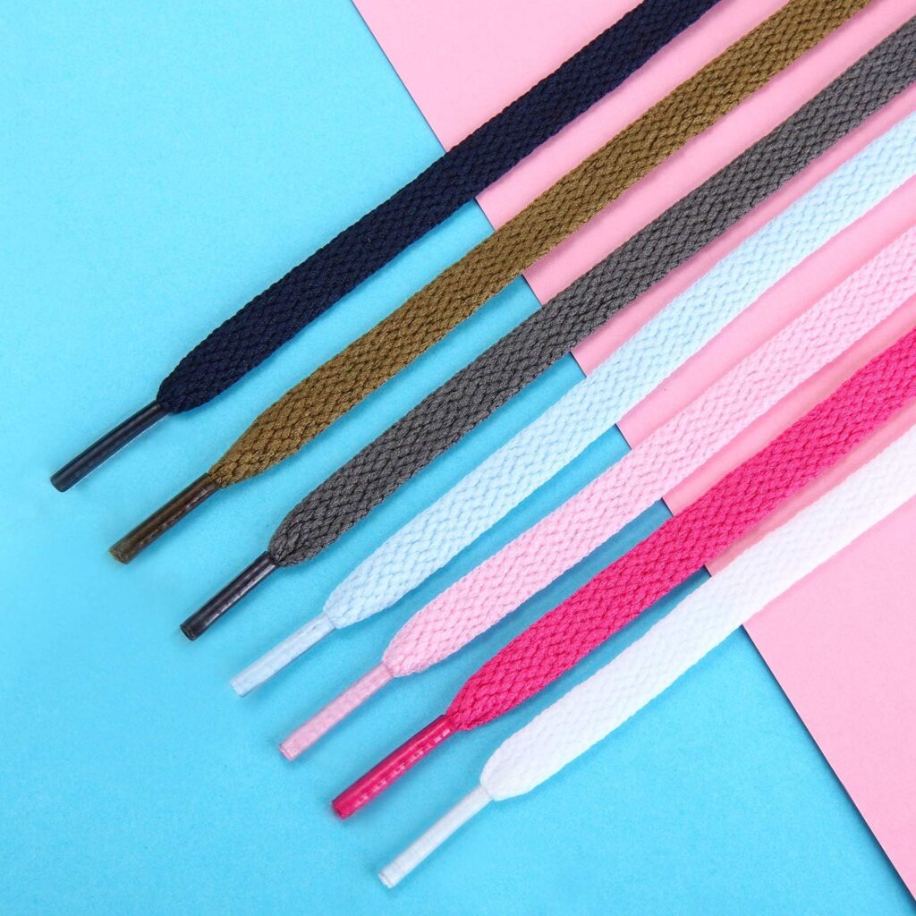 Handshop Flat Shoelaces 5/16 - 20 Colors in 36-72 Shoe Laces For Sneakers Handshop Flat Shoelaces 5/16 - 20 Colors in 36-72 Shoe Laces For Sneakers