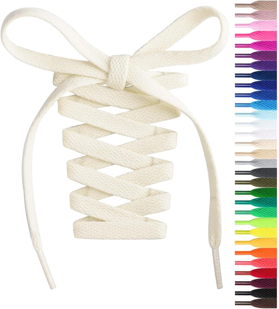 Handshop Flat Shoelaces 5/16 - 20 Colors in 36-72 Shoe Laces For Sneakers Handshop Flat Shoelaces 5/16 - 20 Colors in 36-72 Shoe Laces For Sneakers