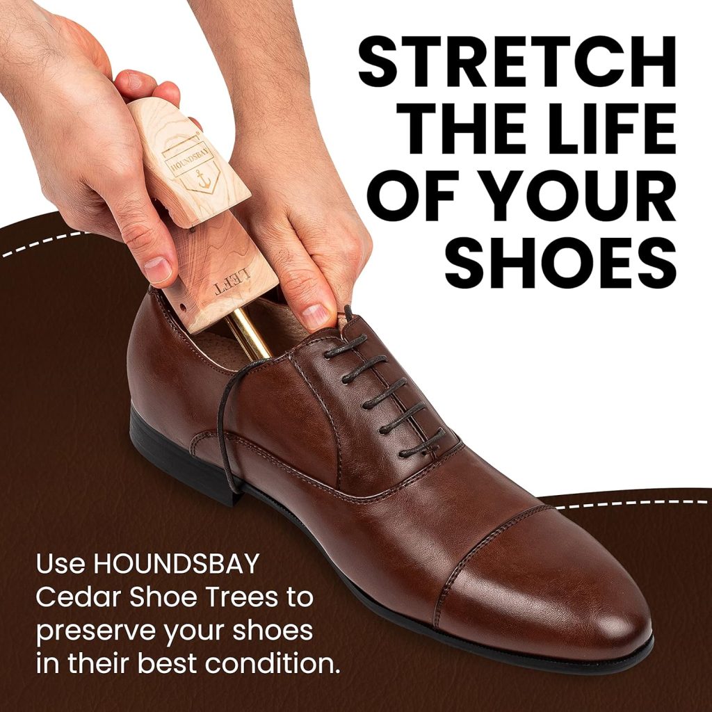 HOUNDSBAY Cedar Shoe Tree - Shoe Trees for Men Women, Sneakers, Widener Shaper HOUNDSBAY Cedar Shoe Tree - Shoe Trees for Men Women, Sneakers, Widener Shaper