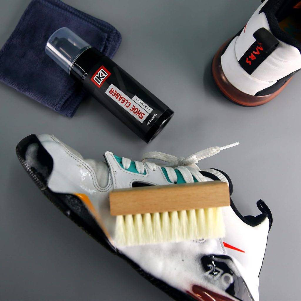 IKI Shoe Care Kit: Advanced Shoe Cleaner, High-Fiber Brush and Towel for Perfect Polishing IKI Shoe Care Kit: Advanced Shoe Cleaner, High-Fiber Brush and Towel for Perfect Polishing